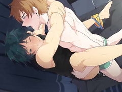 Hentai twinks are sucking dicks and fucking hard in the assholes